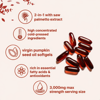 Poxmar™ Pumpkin Seed Oil 180 Soft Capsules