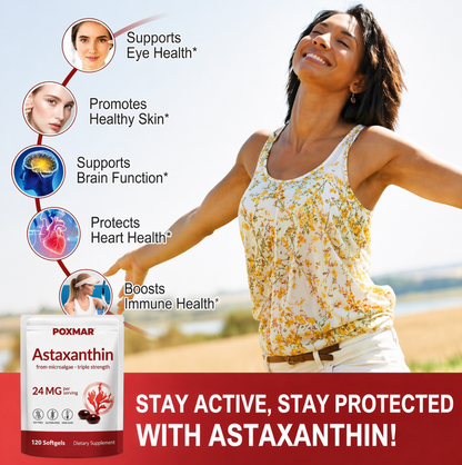 Poxmar™ Astaxanthin – Total Body Antioxidant Support